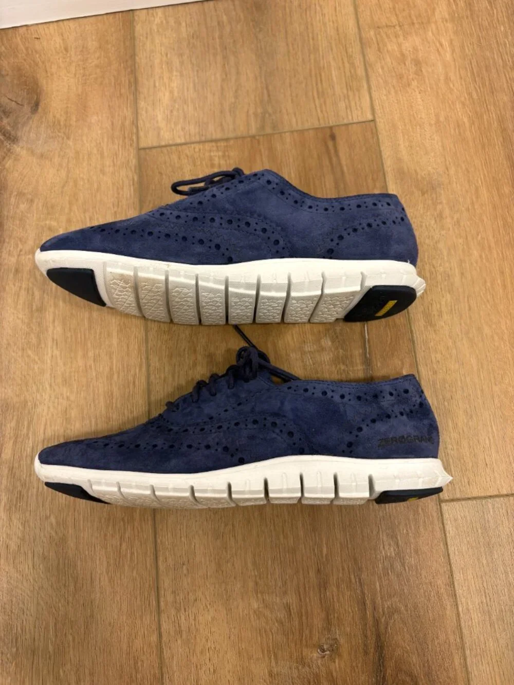 🌟 COLE HAAN 🌟 WOMEN'S ZEROGRAND SUEDE OXFORD SNEAKER NAVY SZ 7 B
